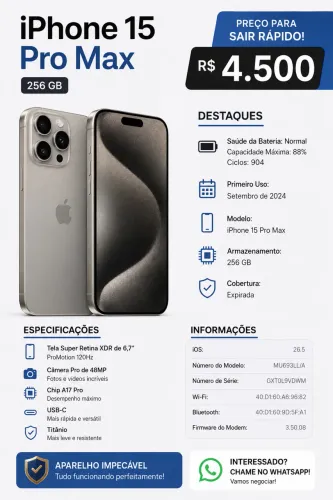 iPhone 15 Pro Max 256gb