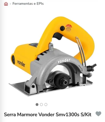 Vendo Serra Mármore Vonder
