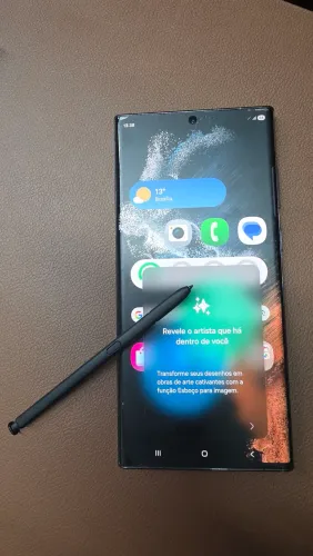 Smartphone Samsung Galaxy S22 Ultra - Completo na Caixa + Nota Fiscal + S Pen