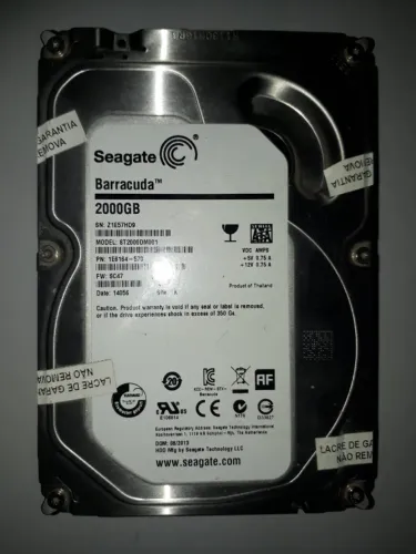 HD Seagate Barracuda 2tb SATA3 ótimo estado de conservação