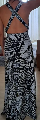 Vestido festa estampado