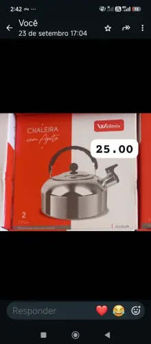 Chaleira inox