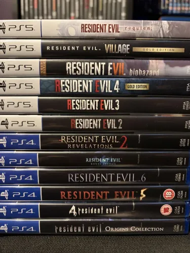Platina e troféus jogos Resident evil
