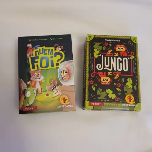 Combo Jogos de Carta Jungo e Quem Foi Pocket Papergames