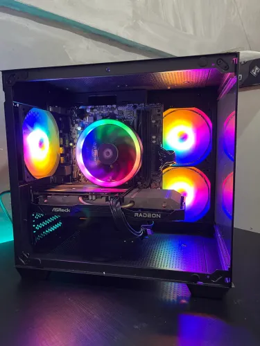 PC Gamer RX 6600 Asrock / Ryzen 5 3600 / 16GB 3200Mhz / A320M ASUS (NOVO)+ BRINDE