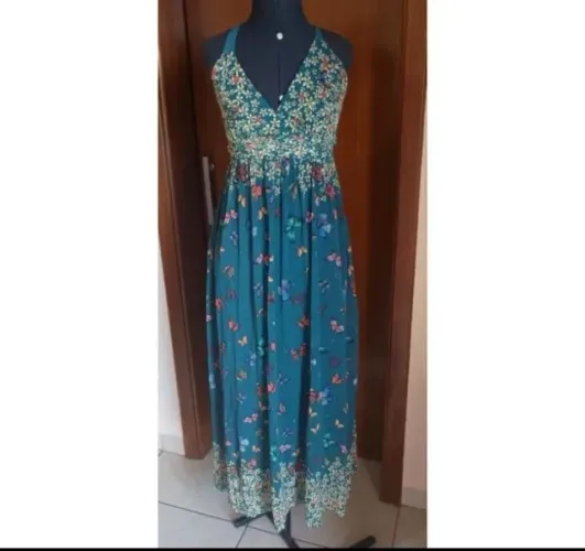Vestido longo Borboletas (Zinzane)