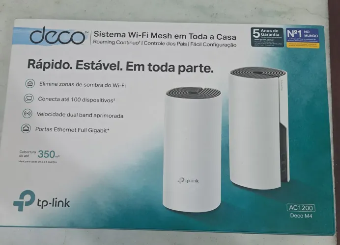 Kit Roteador Mesh TP-Link Deco M4 - 2 unidades - Impecável