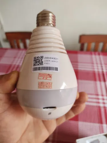 Câmera Lampada WI-FI 360ºGraus com Audio