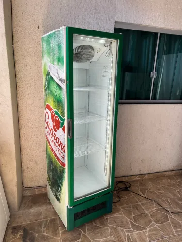 Freezer guaraná Antarctica vertical 300 litros lindo faço frete grátis