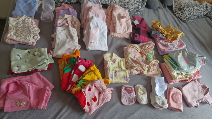Roupinhas bebê menina 44 peças + tapetinho