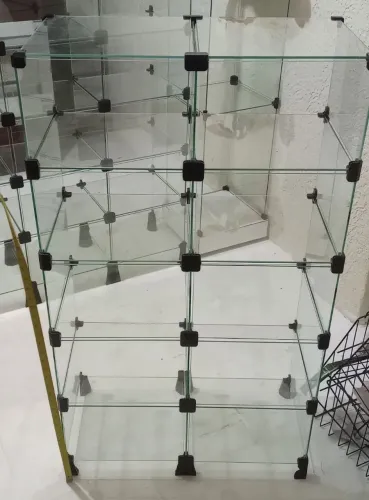Balcão de vidro modulado 10 nichos