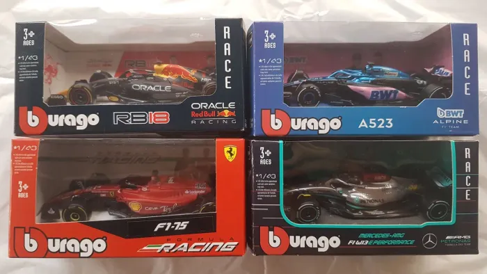Carro Miniatura Fórmula F1 Ferrari ou Mercedes ou Red Bull ou Alpine