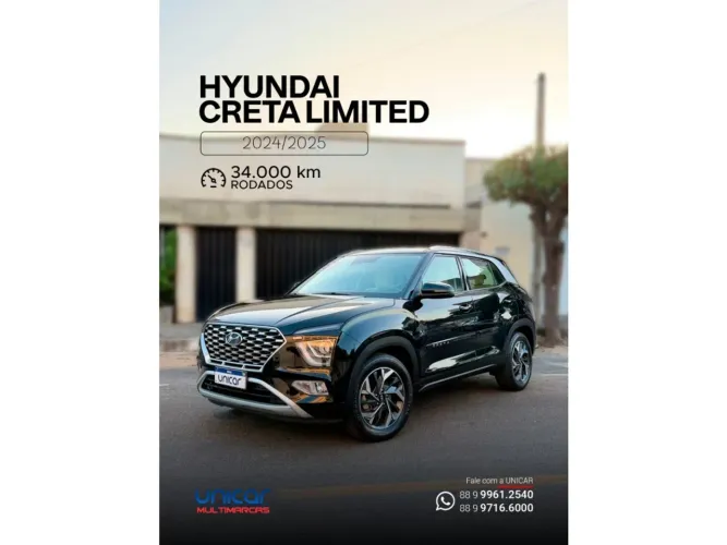 Hyundai Creta Limit. Safety 1.0 TB 12V Flex Aut. 2025
