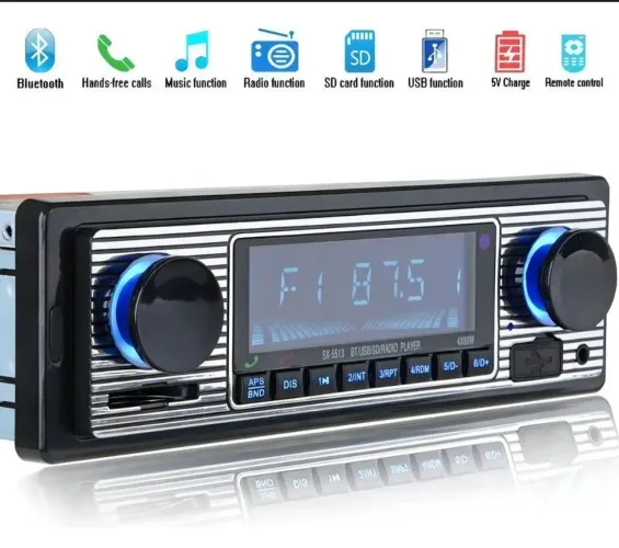 Radio mp3 Automotivo + Tampão Fusca