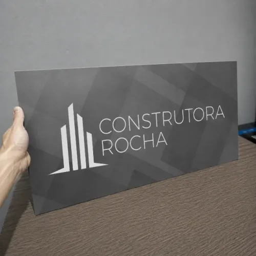 Placa de MDF Personalizada com seu Logotipo