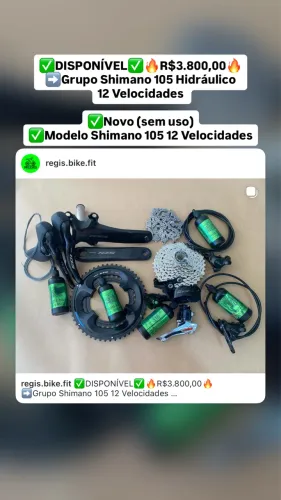?DISPONÍVEL?R$3.800,00 Grupo Shimano 105 12 Velocidades ?Novo (SEM USO)