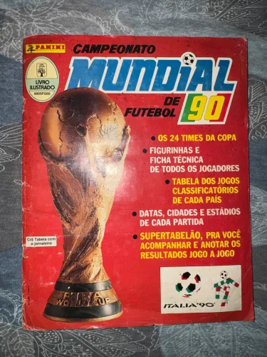 Álbum copa do mundo 1990 completo.