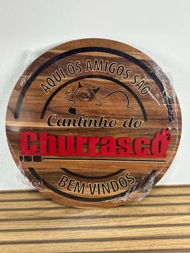 Placa M cantinho do churrasco 