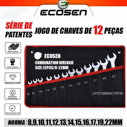 Jogo chave combinada 12 peças