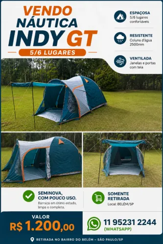 Vendo Barraca Nautica Indy GT 5/6