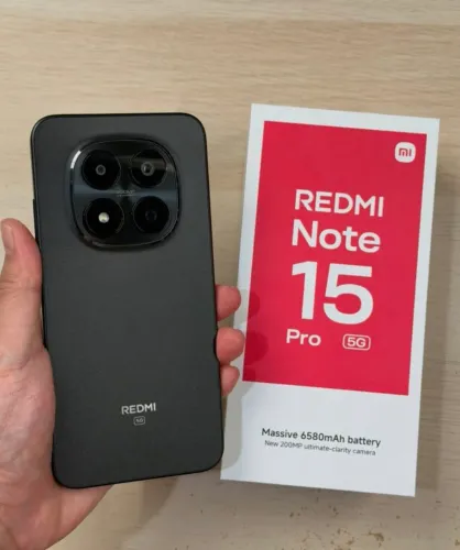 Telefone Novo Lacrado - Note 15 Pro (5G) 512/12 Black + GLOBAL toooop