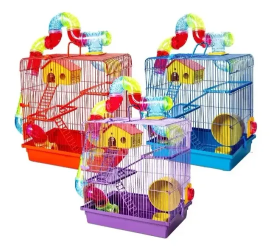 gaiola triplex pra hamster 