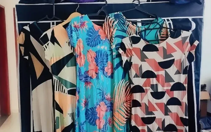 5 vestidos longo tubinho