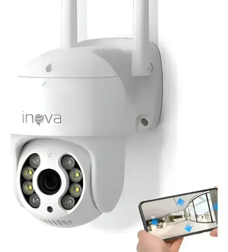 Câmera Segurança Externa Ip66 Wi-fi Inteligente Com Alarme, 360° FHD (LEIA À DESCRIÇÃO)