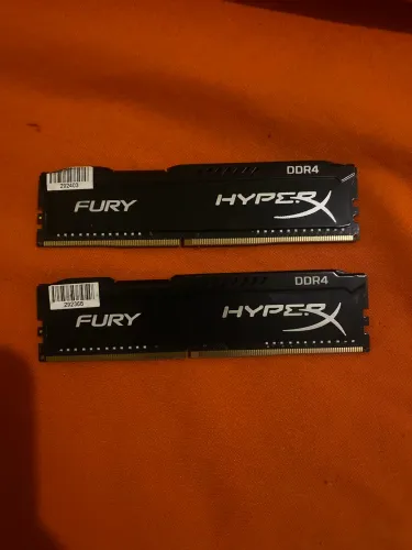 Memória RAM HyperX Fury DDR4 8GB (2x 4GB) Black