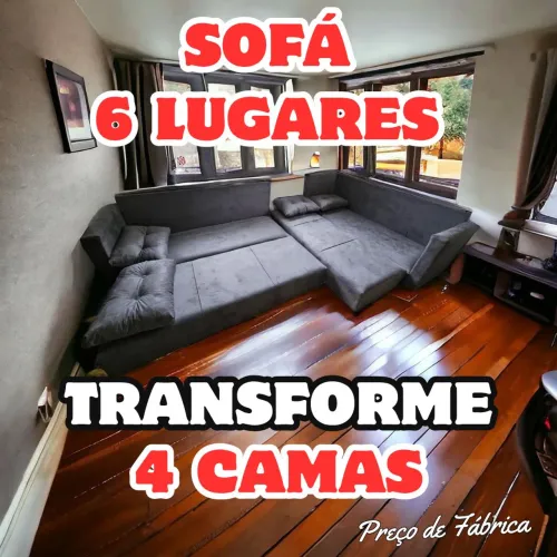 SOFÁ RESISTENTE e VERSÁTIL! Preço Imperdível