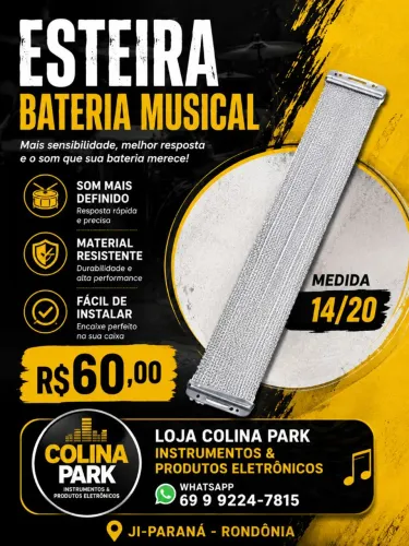 Esteira Snare 14/20  Bateria Musical 