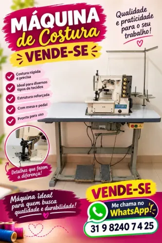 Máquina de costura Galoneira industrial 