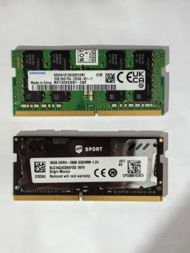 Kit Memória RAM 32GB Notebook DDR4 (2x16GB) Samsung / Ballistix