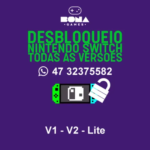 Desbloqueio Nintendo Switch V1 / V2 / Lite