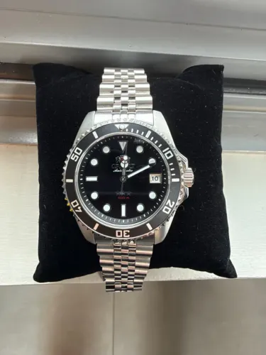 Relogio Orient Submariner 39mm YN6SS023 P1SX - Automático - Safira - Na Garantia
