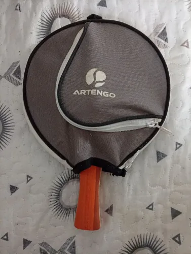 Raquete tênis de mesa + bola + suporte