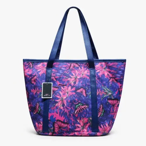 Bolsa Tote Scarf Me - Floral com Borboletas