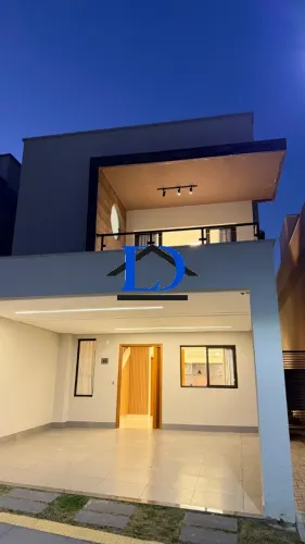 Casa de Luxo em Condomínio: 3 Suítes, 2 Salas, 4 Banheiros, 2 Vagas - Aparecida de Goiânia