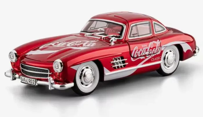 Miniatura Mercedez 300SL Coca-Cola 1:24