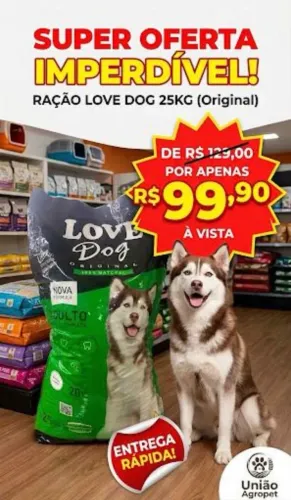 Ração Love Dog 25kg