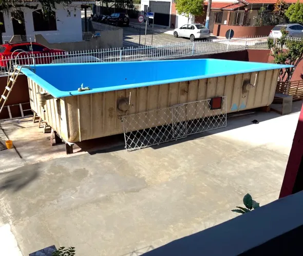 Piscina 8.60m por 4.30m 48mil litros