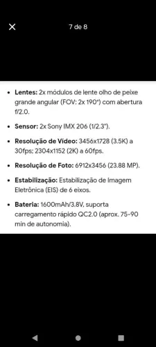 Camera de ação 360?