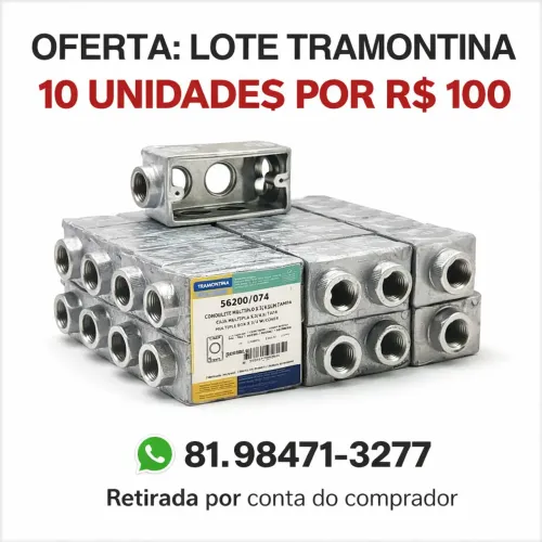 LOTE CONDULETES TRAMONTINA (10 UNIDADES)