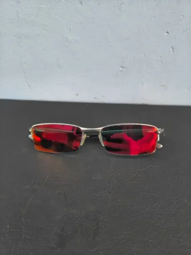 Óculos Oakley Wire Lupa Vilão Vermelho Espelhado Usado