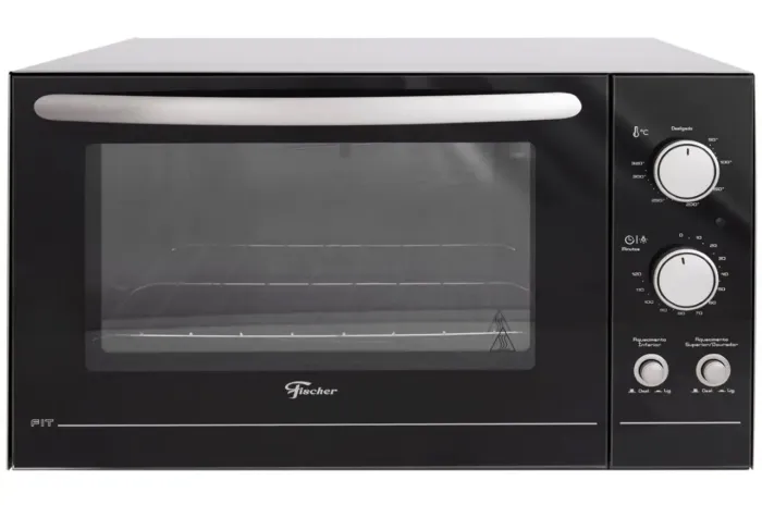 Forno Elétrico Bancada Fischer 44 Litros Fit com Dourador Prata - 127 Volts