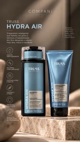 Shampoo e condicionador Hydra Air Truss
