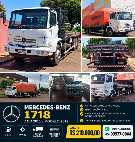VENDE-SE MERCEDES-BENZ 1718