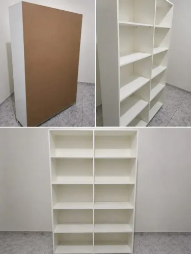 Estante Grande em MDF Branco 1,90 m x 1,25 m - Excelente Estado