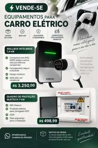Carregador de carro elétrico intelbras 
