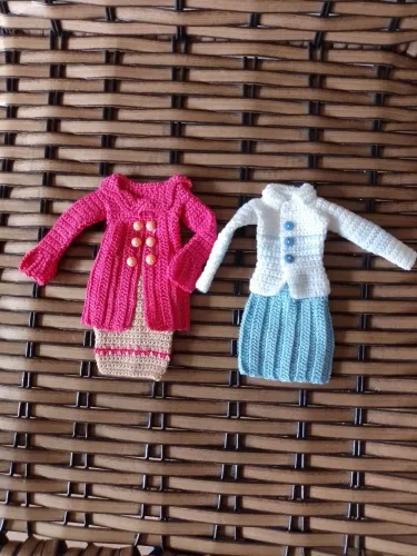 Roupas de inverno para bonecas Barbies